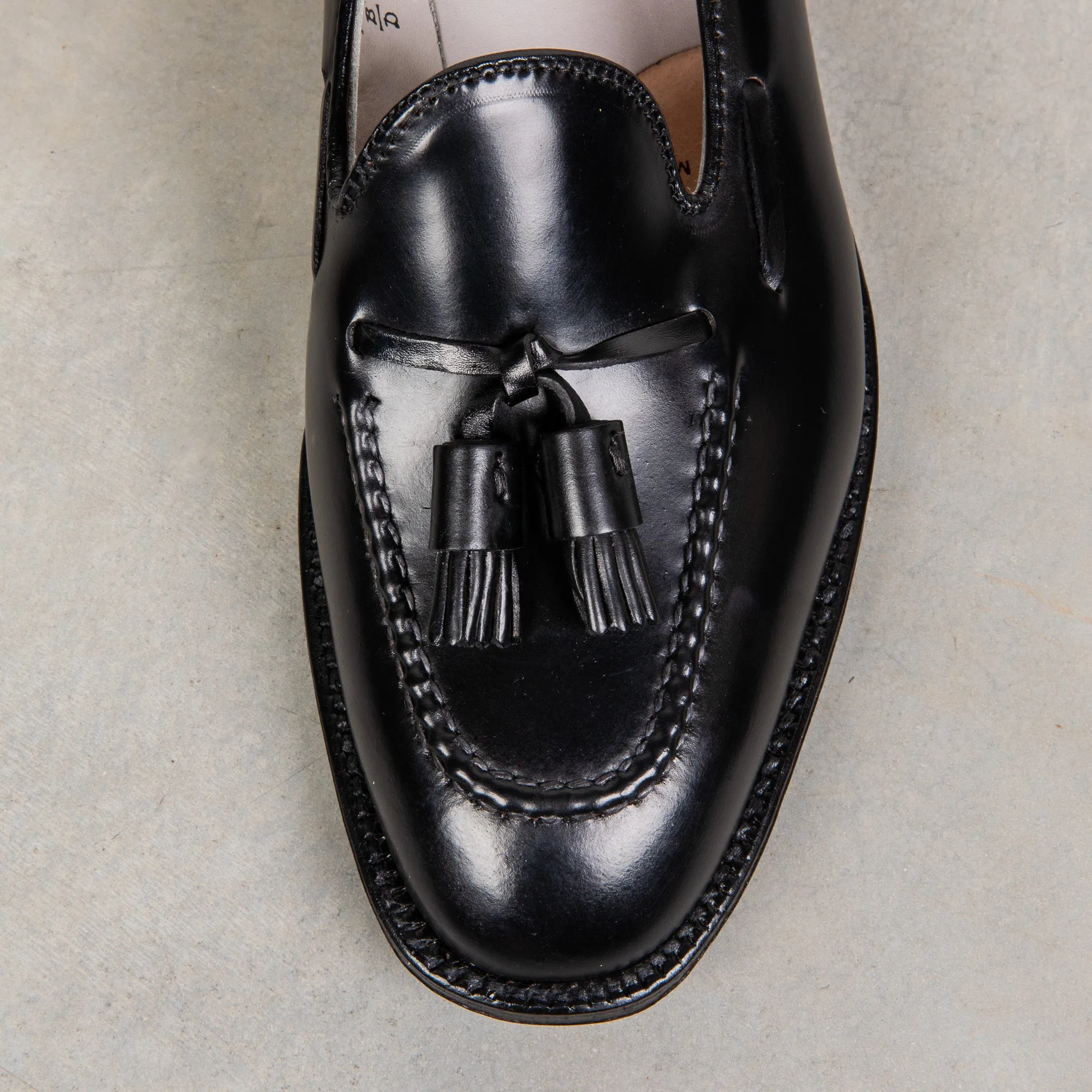 Alden X Frans Boone Black Cordovan Tassel Loafer