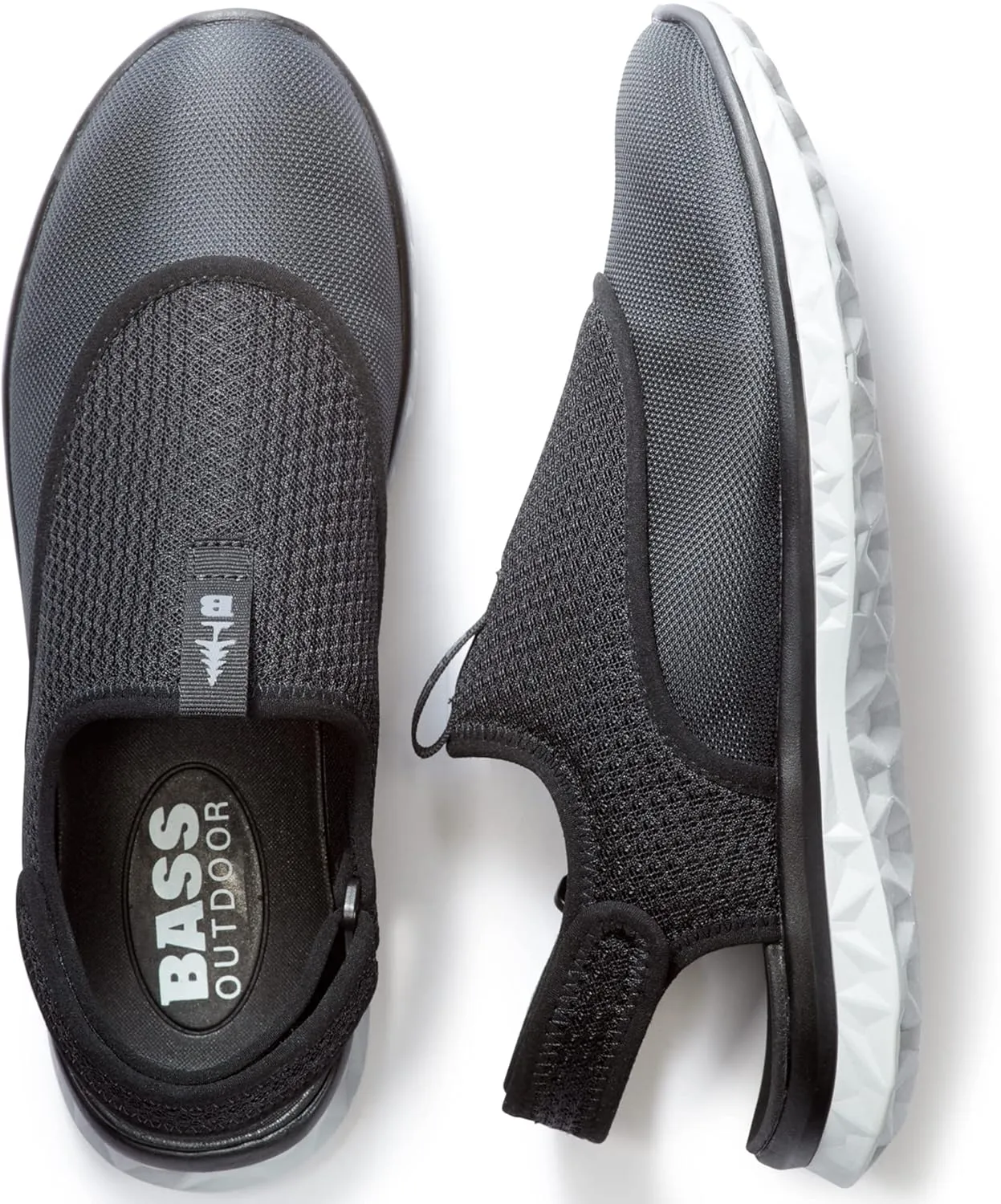 BASS OUTDOOR Men's Hex Action Hiking Shoes  Traction Sole Slip-ons