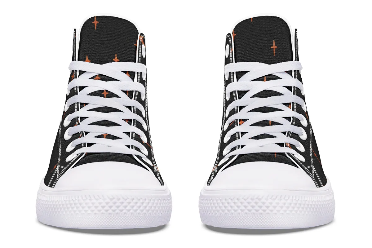 Boo High Tops - Classic Premium Canvas Shoes with Comfortable and Durable Soles