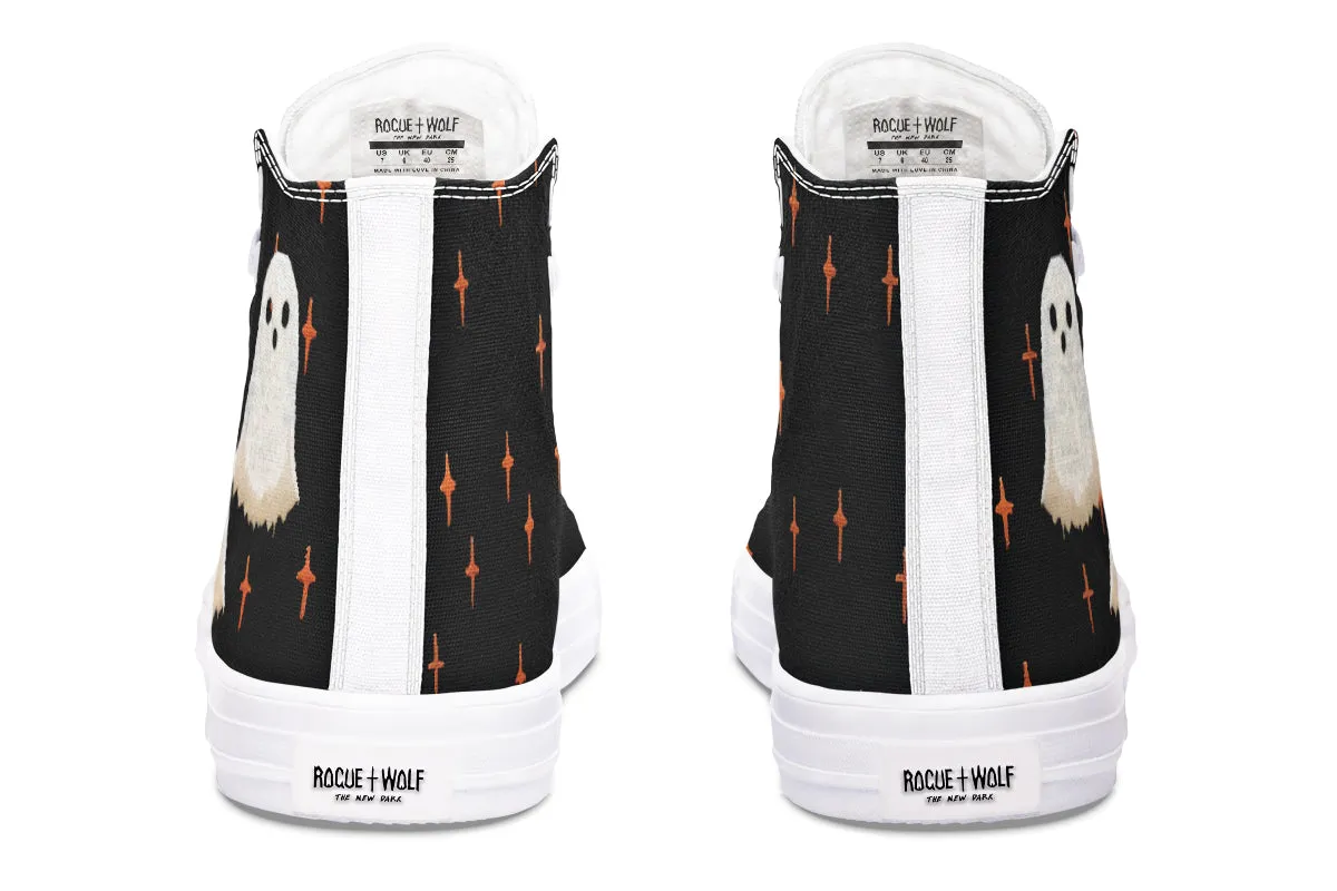 Boo High Tops - Classic Premium Canvas Shoes with Comfortable and Durable Soles