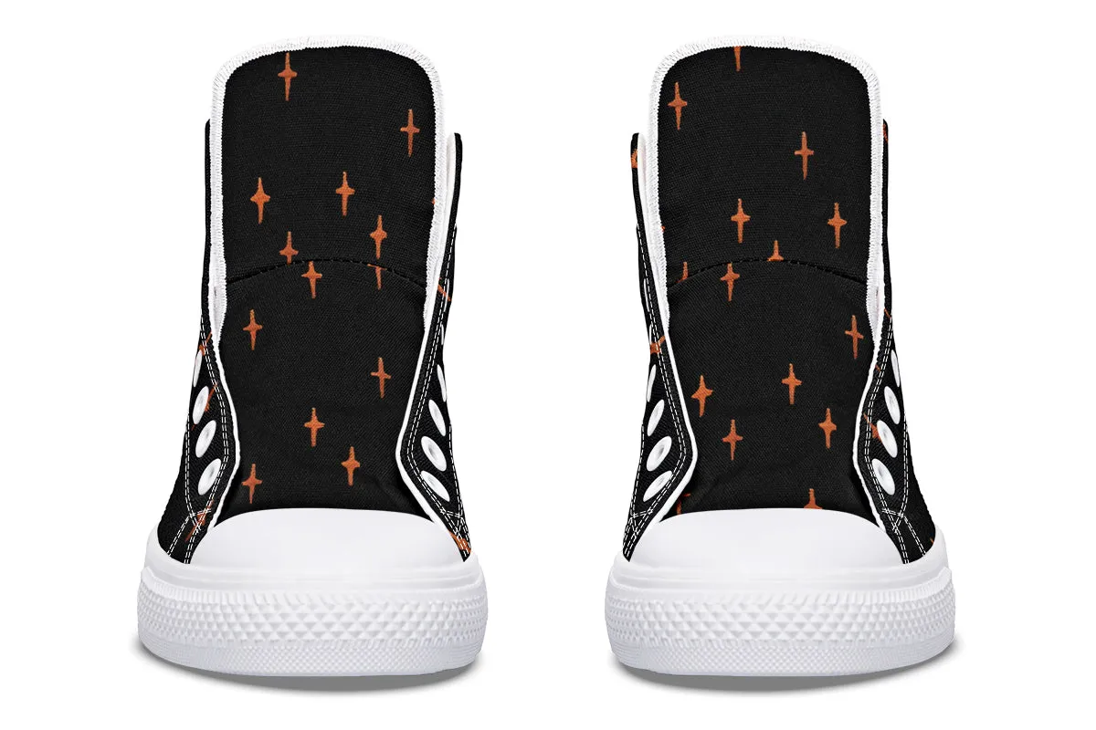 Boo High Tops - Classic Premium Canvas Shoes with Comfortable and Durable Soles