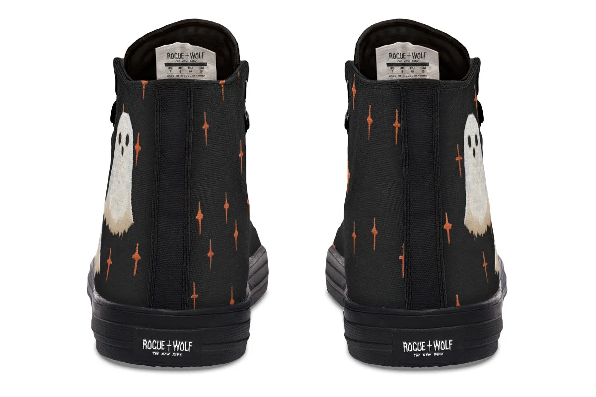 Boo High Tops - Classic Premium Canvas Shoes with Comfortable and Durable Soles