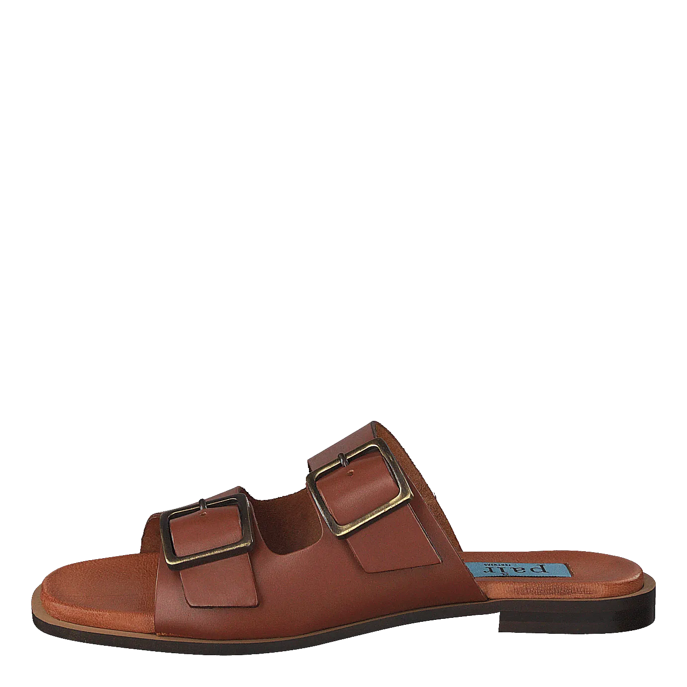 Buckles Square Flat Cognac
