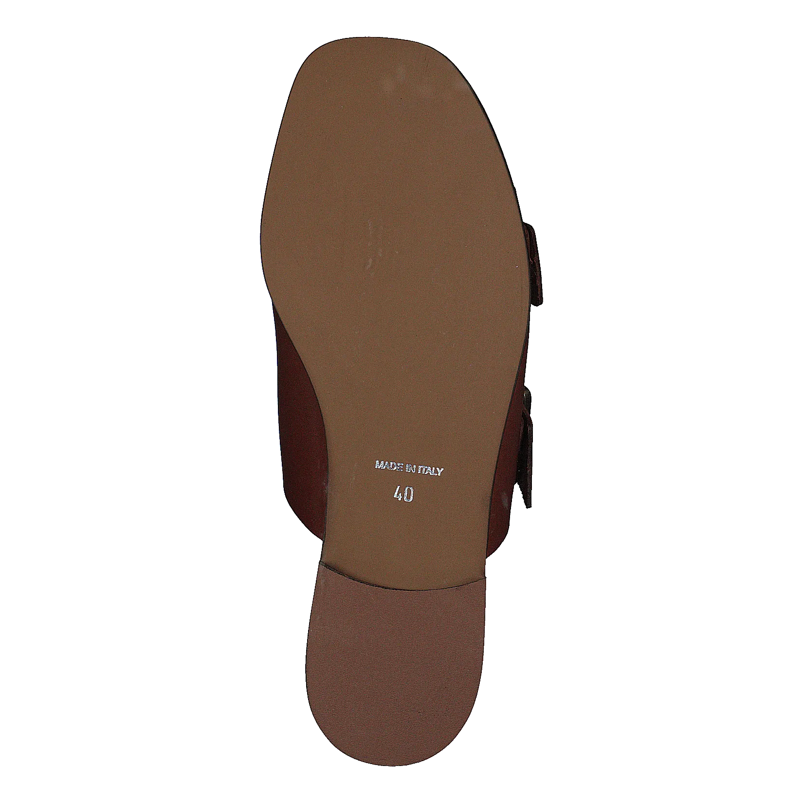 Buckles Square Flat Cognac