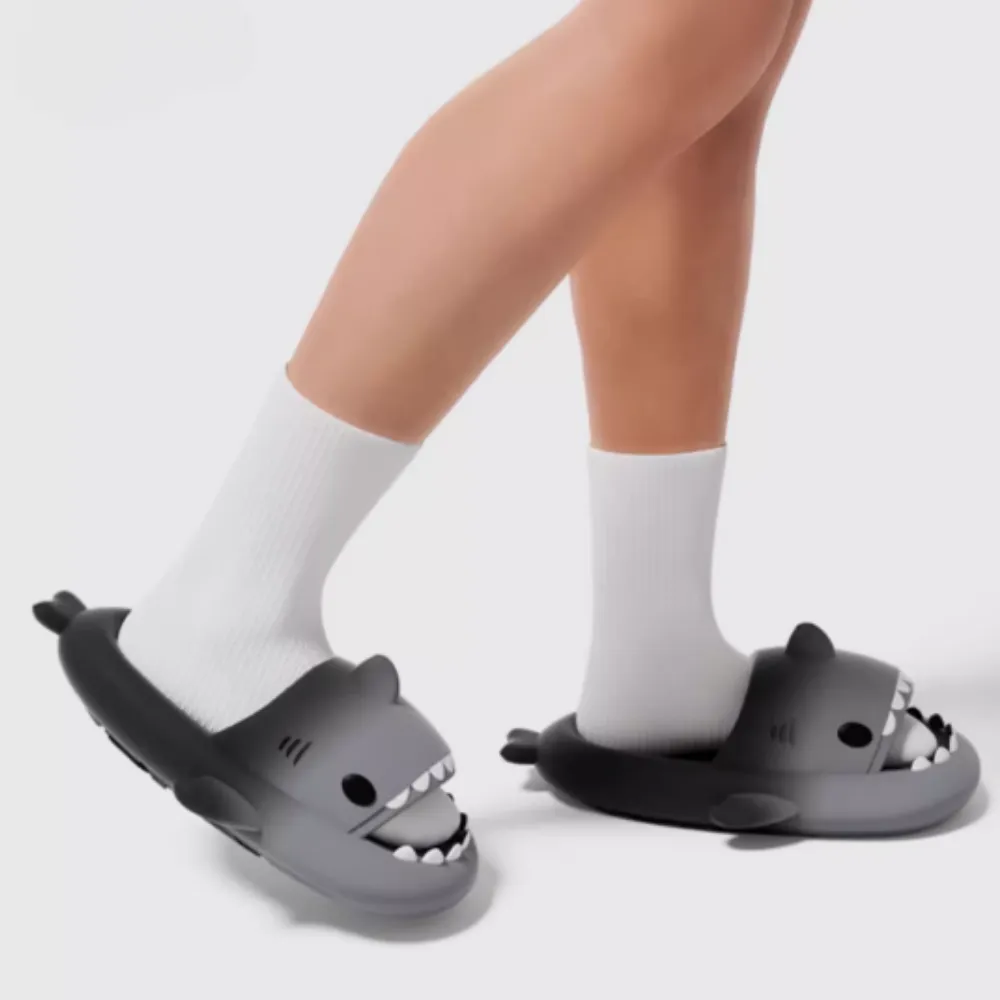 Comfortable Gradient Shark Slippers