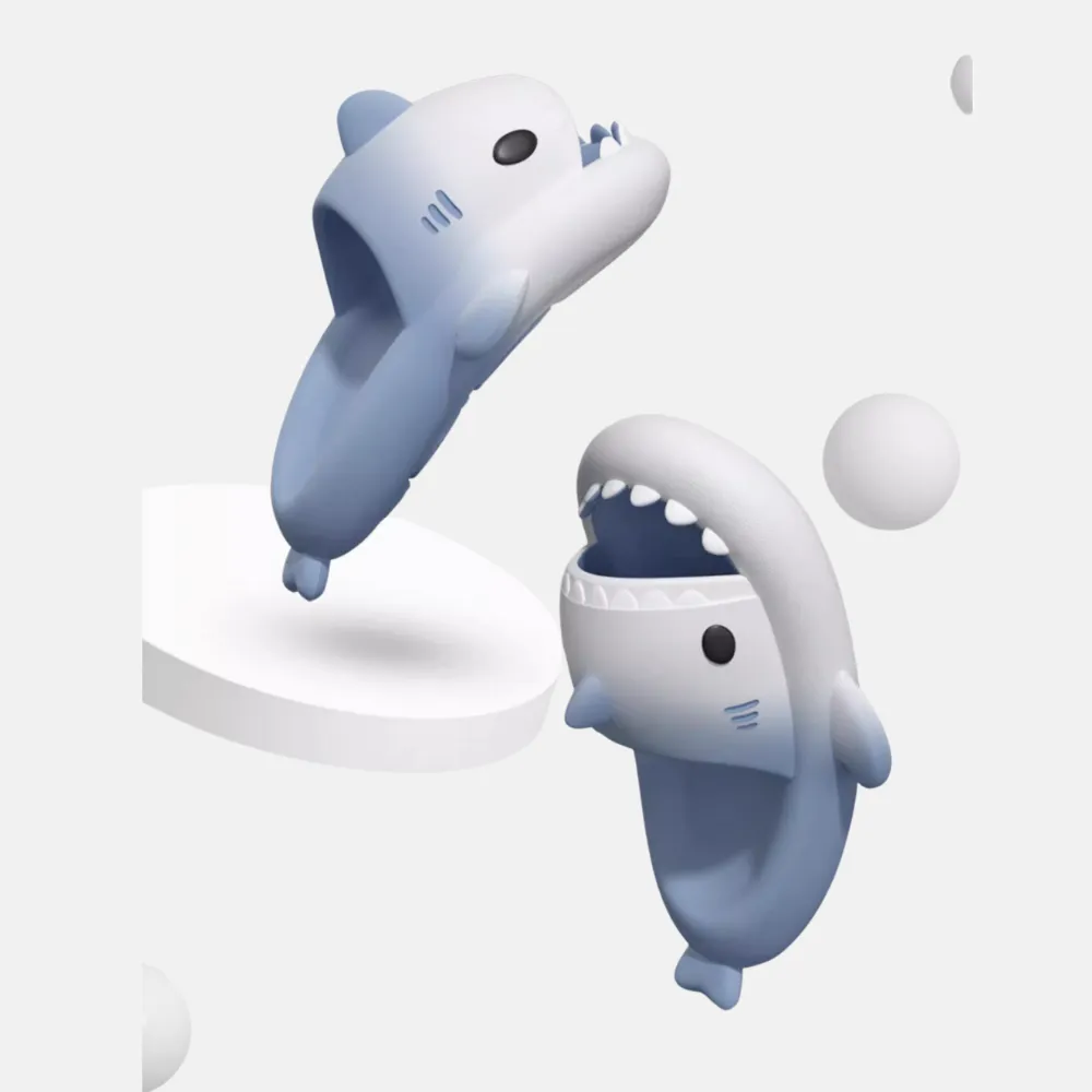 Comfortable Gradient Shark Slippers