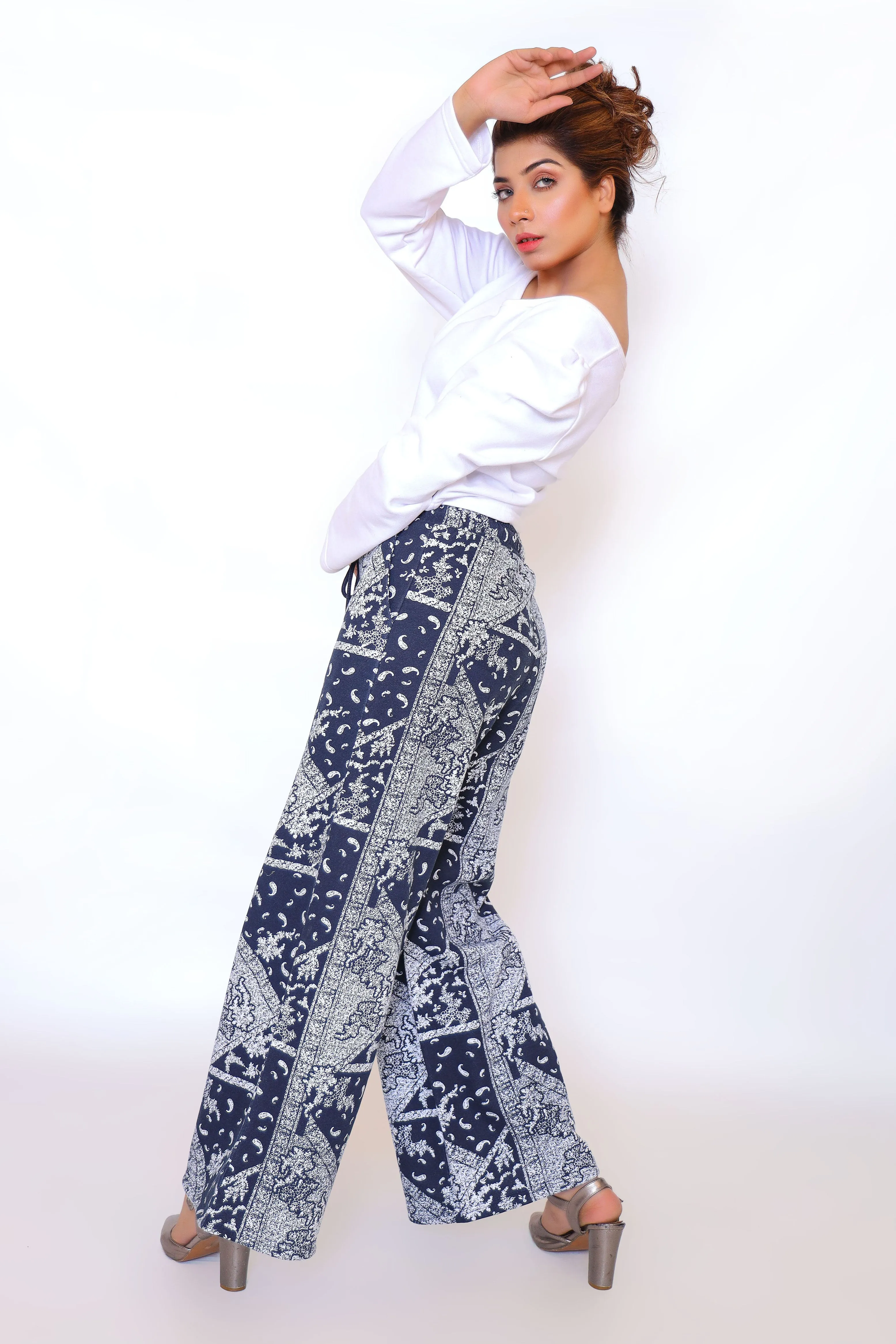 CROP FUSION PRINT CO-ORD SET