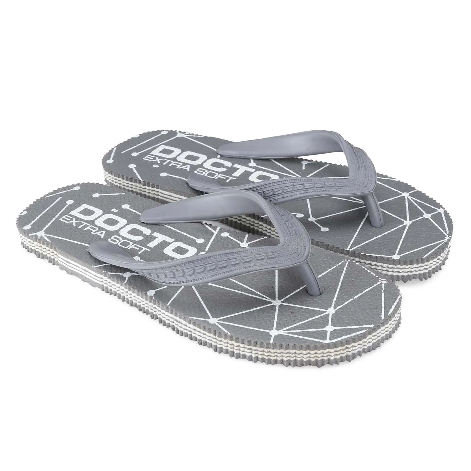 DOCTOR EXTRA SOFT D-01 Men's Hawaii Slipper Orthopaedic and Diabetic Comfort Ortho Care, Bathroom Rubber Flip-Flops & House Slipper for Gent’s & Boy’s