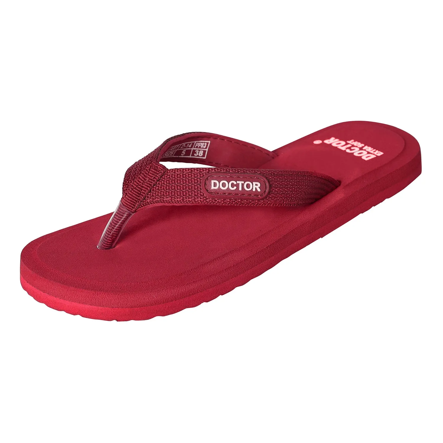 DOCTOR EXTRA SOFT D-13 Doctor Slippers for Women Orthopedic Diabetic Pregnancy Non-Slip Lightweight Cushion Comfortable Flat Mcr Casual Stylish Dr Chappals and House Flip flops For Ladies and Girl’s