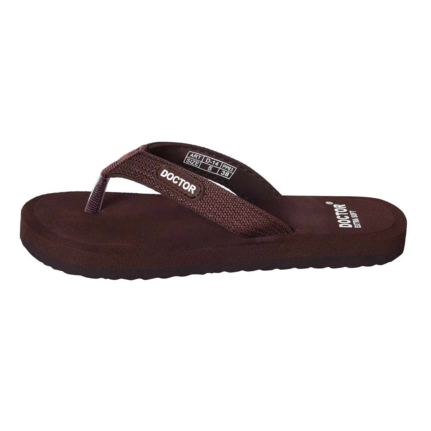 DOCTOR EXTRA SOFT D-13 Doctor Slippers for Women Orthopedic Diabetic Pregnancy Non-Slip Lightweight Cushion Comfortable Flat Mcr Casual Stylish Dr Chappals and House Flip flops For Ladies and Girl’s