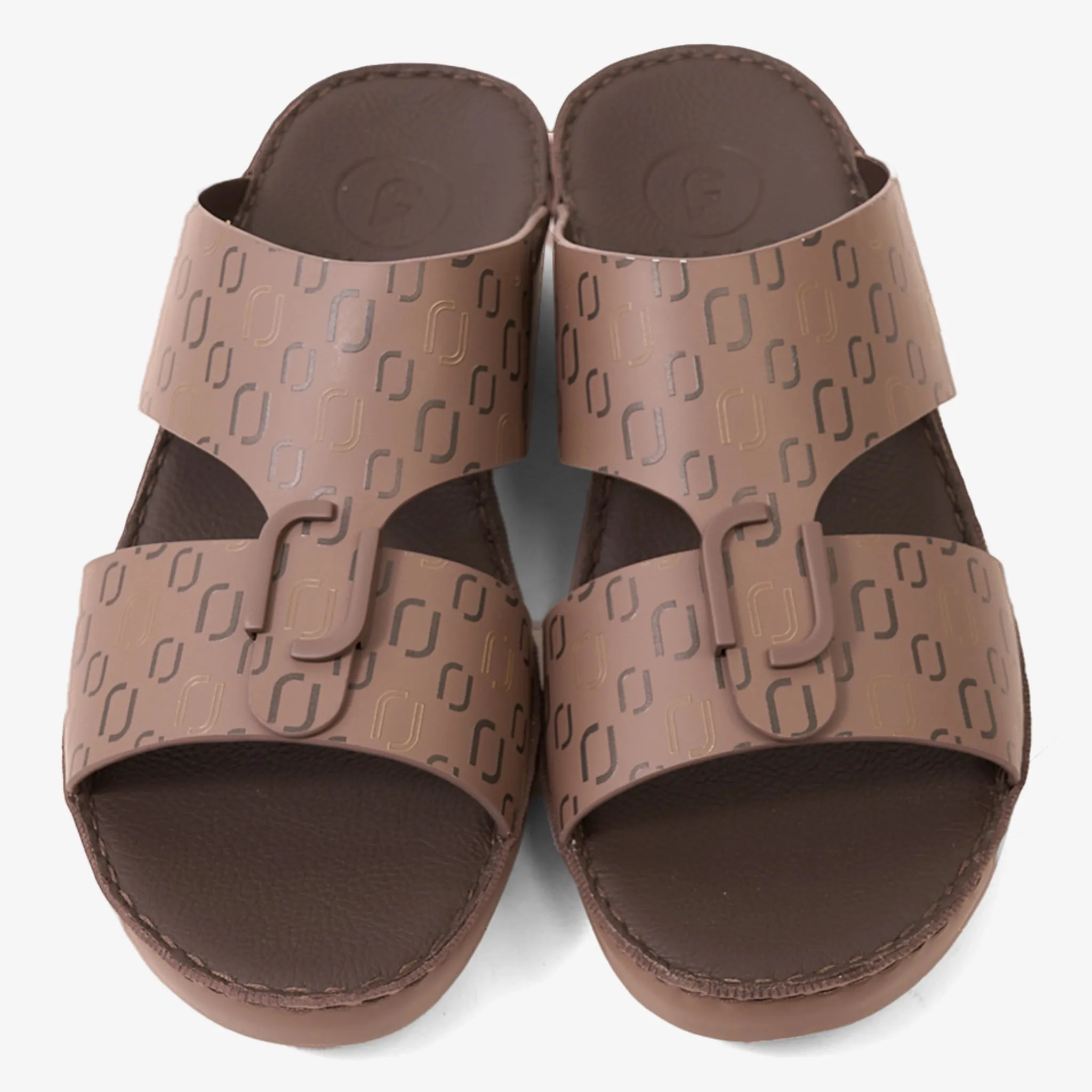 FARADA MODERN CLOUD EMBOSSED LEATHER SANDALS PERISSA