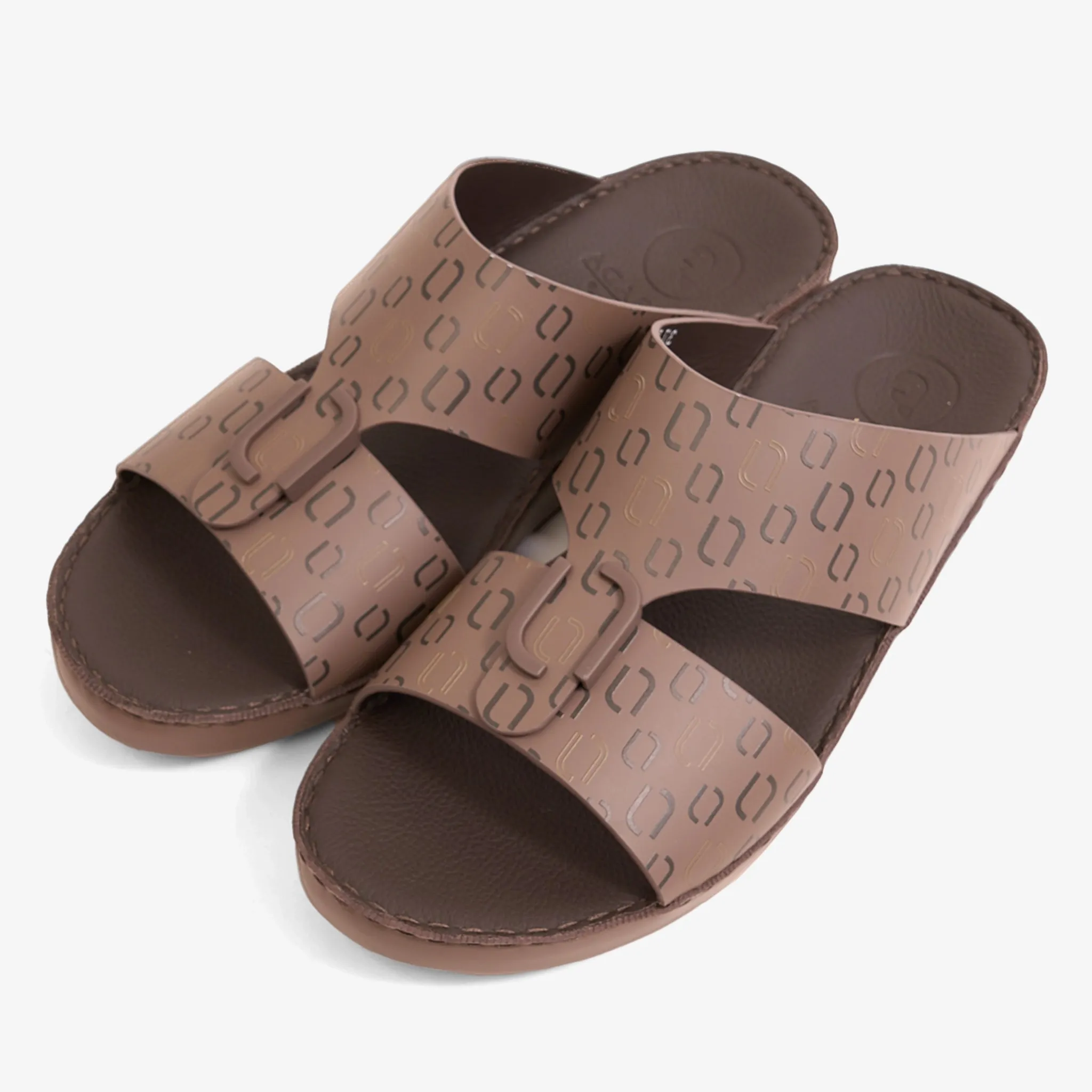 FARADA MODERN CLOUD EMBOSSED LEATHER SANDALS PERISSA