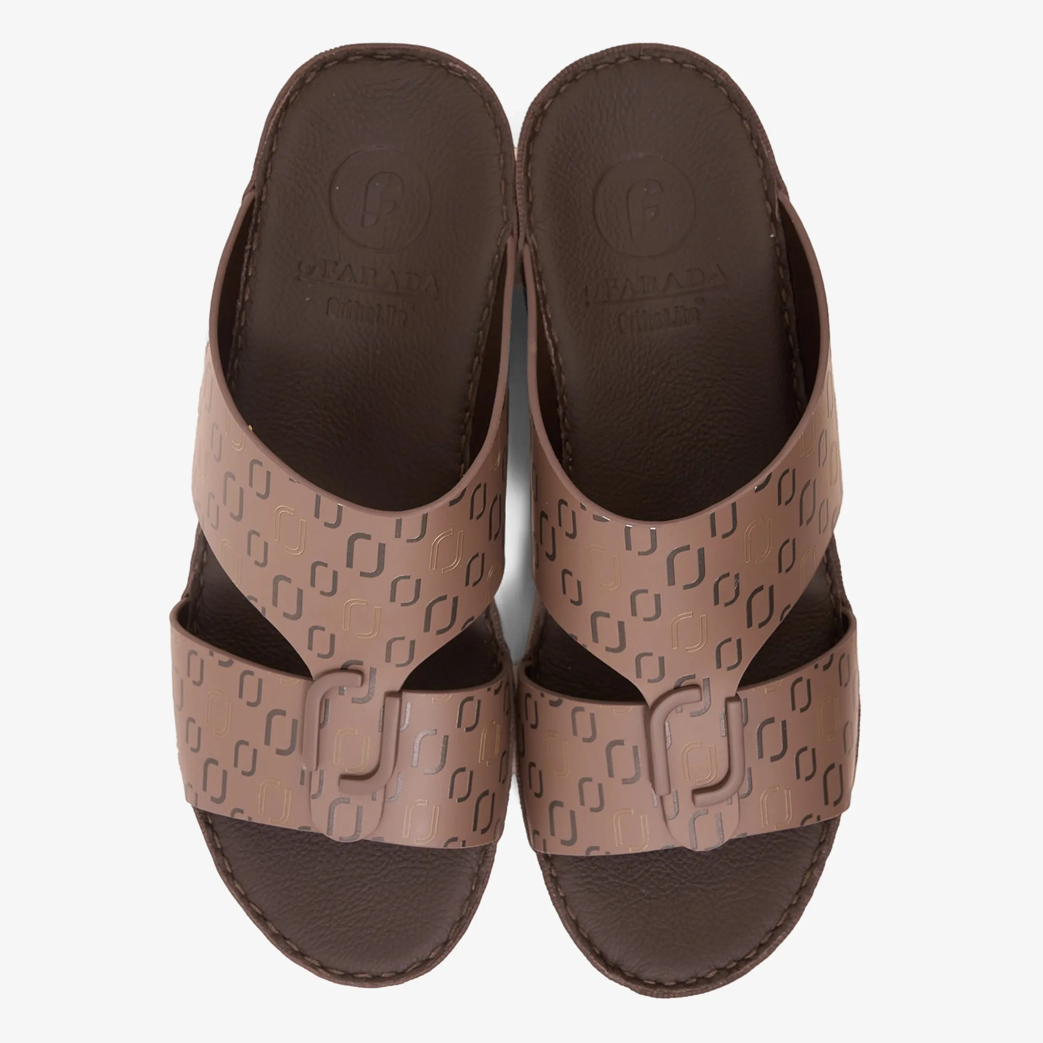 FARADA MODERN CLOUD EMBOSSED LEATHER SANDALS PERISSA