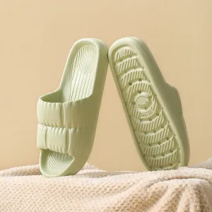 Fasola Lightweight Bathroom Slippers, Green, Size 37/38 - One Pair