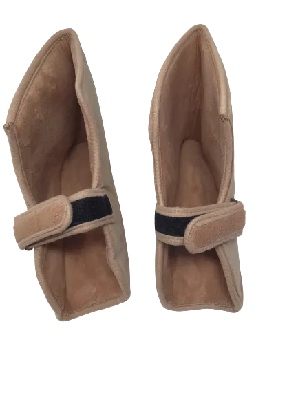 Fleece Open Slippers - Coral Fleece