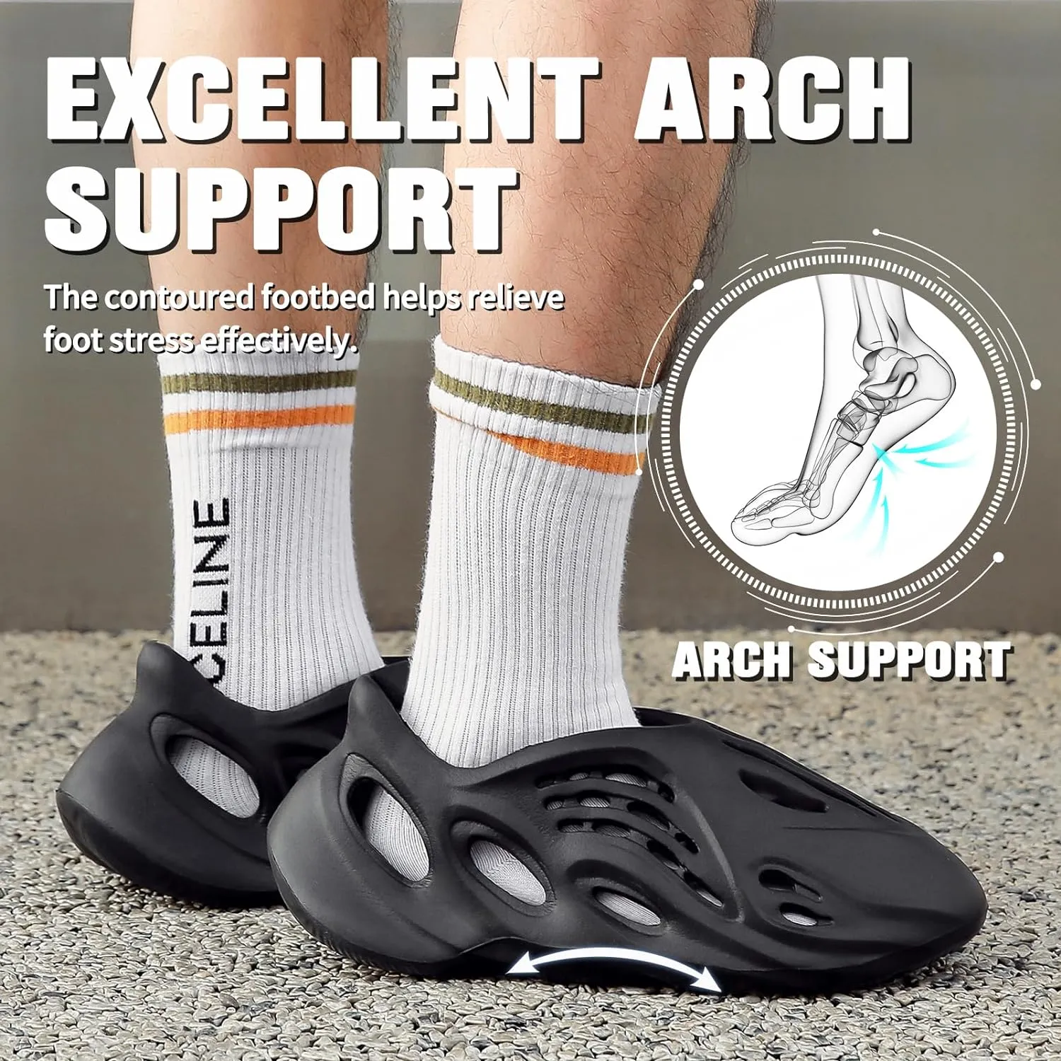 Foam Runner Shoes for Women Men Cloud Slides Slippers Walking Platform Pillow Sandals Non-Slip Slip-On Foam Runners Soft Comfortable Water Shoes