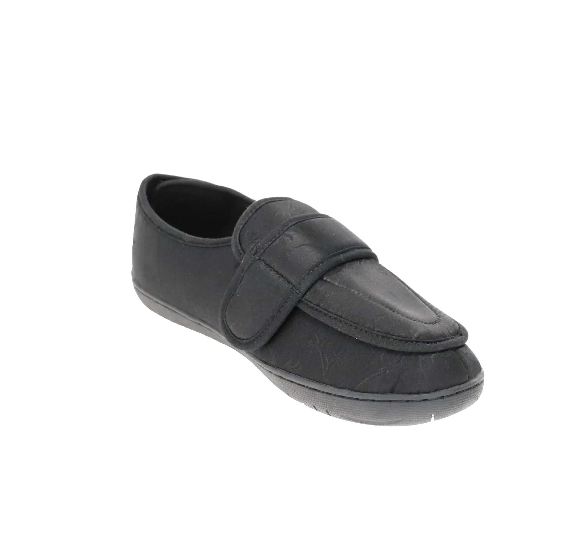 Foamtreads Women's Physician 2 Slippers- Black Satin