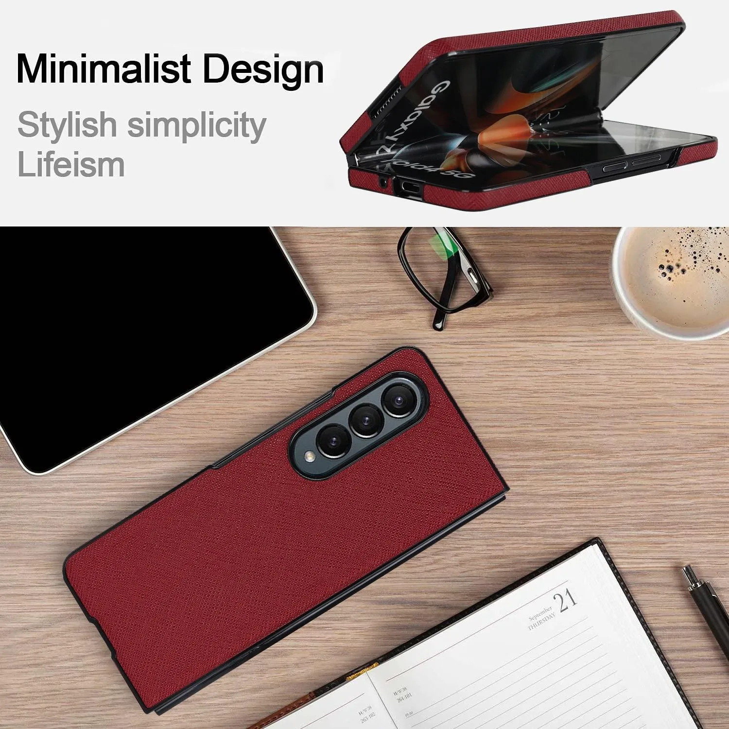 Foldable Cross Pattern Phone Case - Compact Design