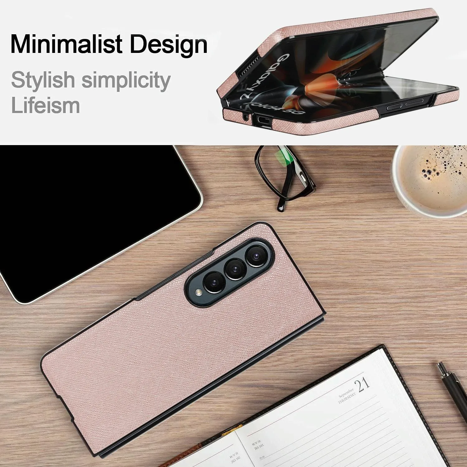 Foldable Cross Pattern Phone Case - Compact Design