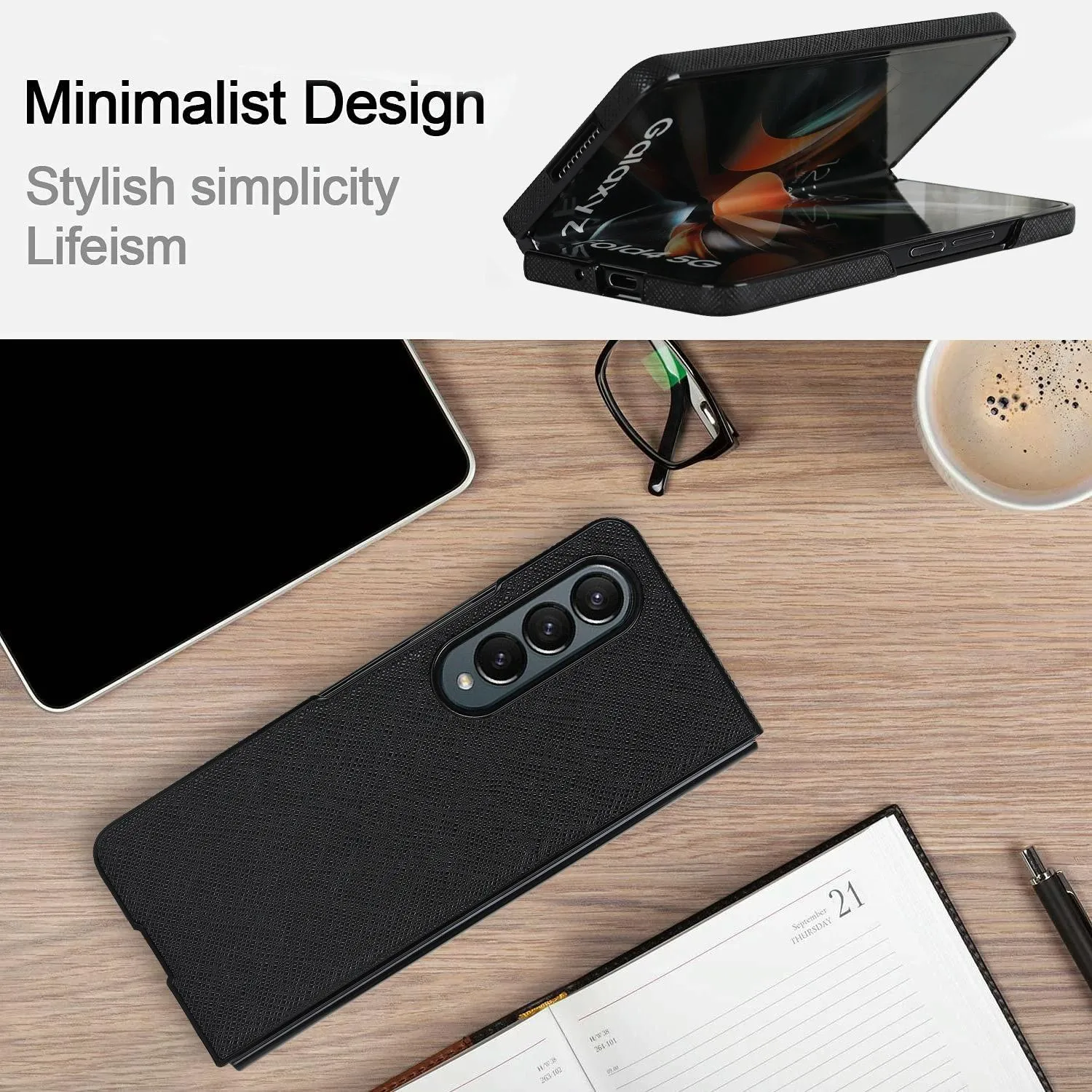 Foldable Cross Pattern Phone Case - Compact Design
