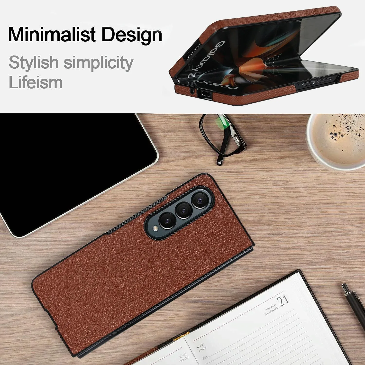 Foldable Cross Pattern Phone Case - Compact Design