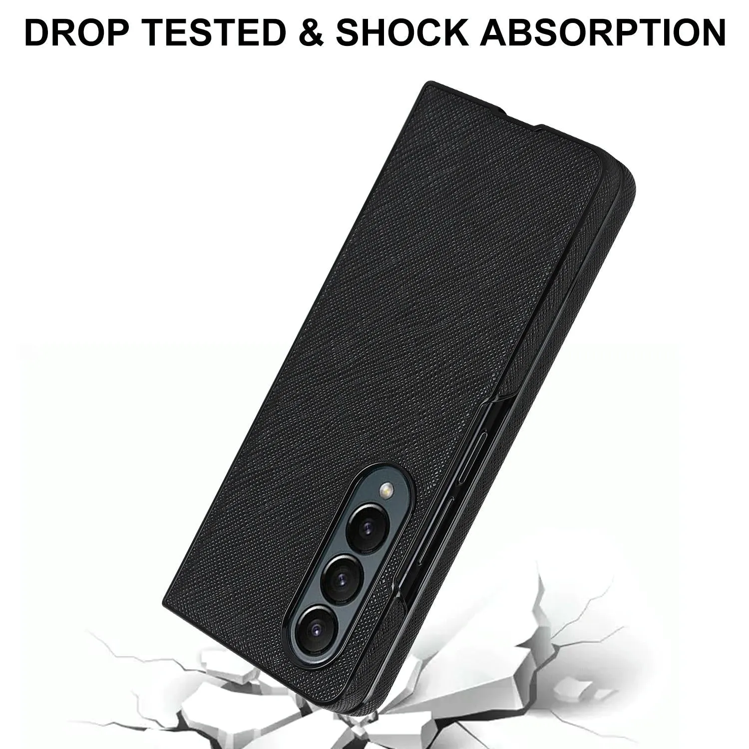 Foldable Cross Pattern Phone Case - Compact Design