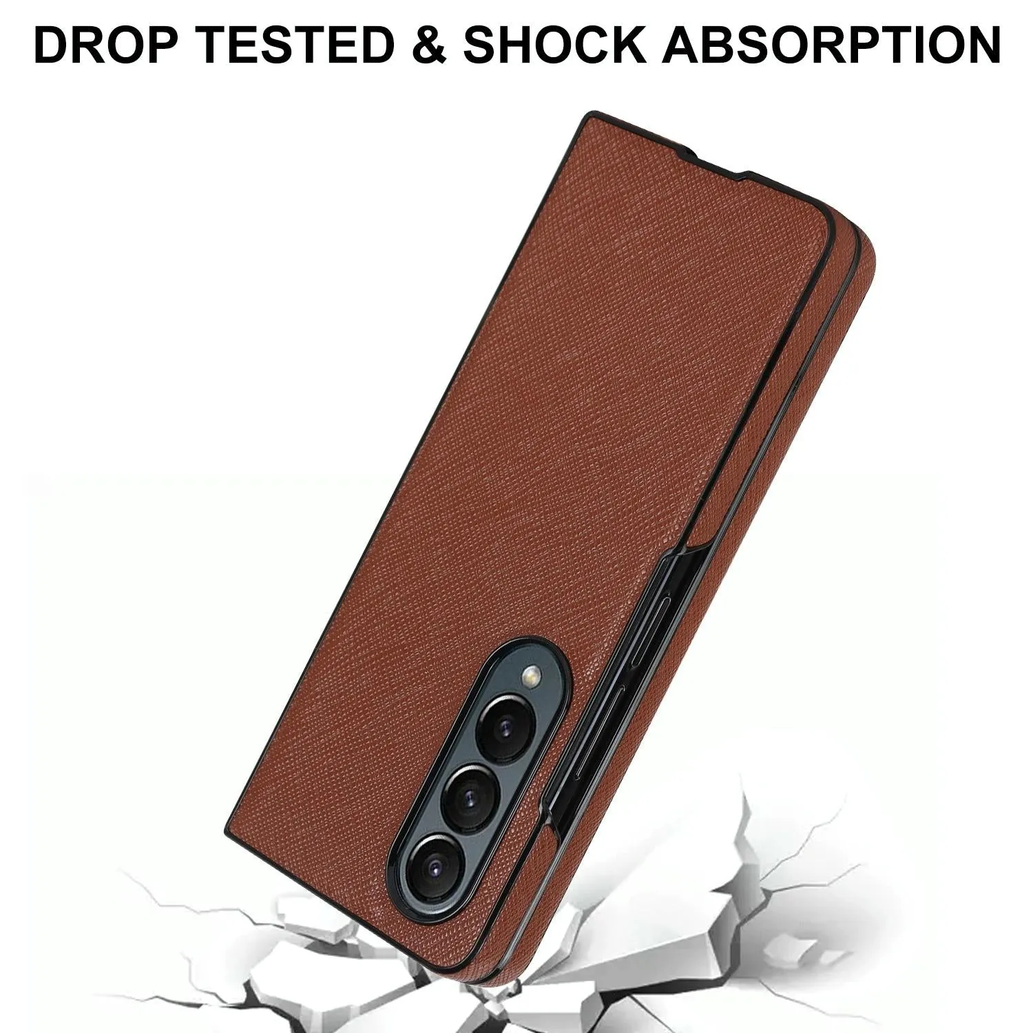 Foldable Cross Pattern Phone Case - Compact Design