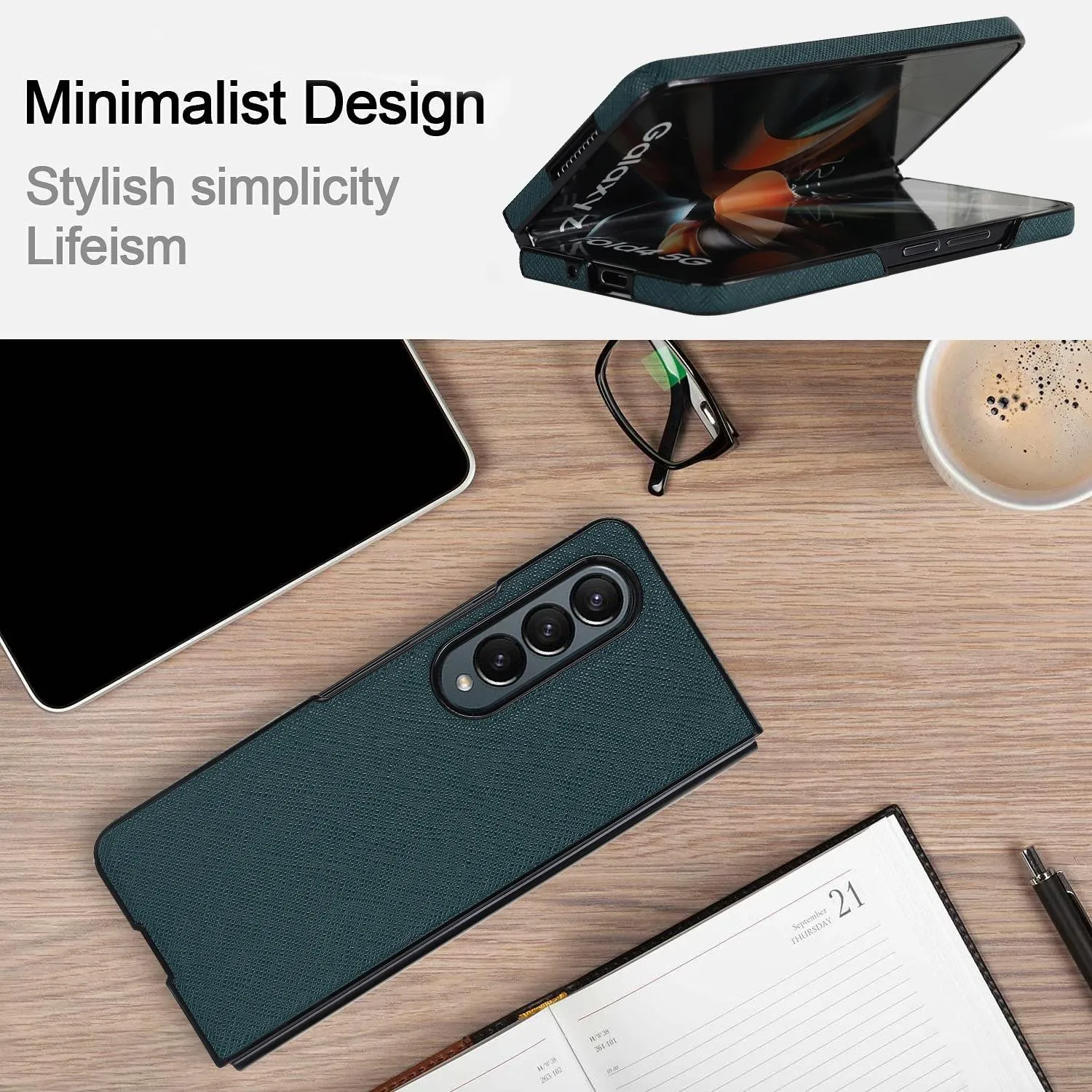 Foldable Cross Pattern Phone Case - Compact Design
