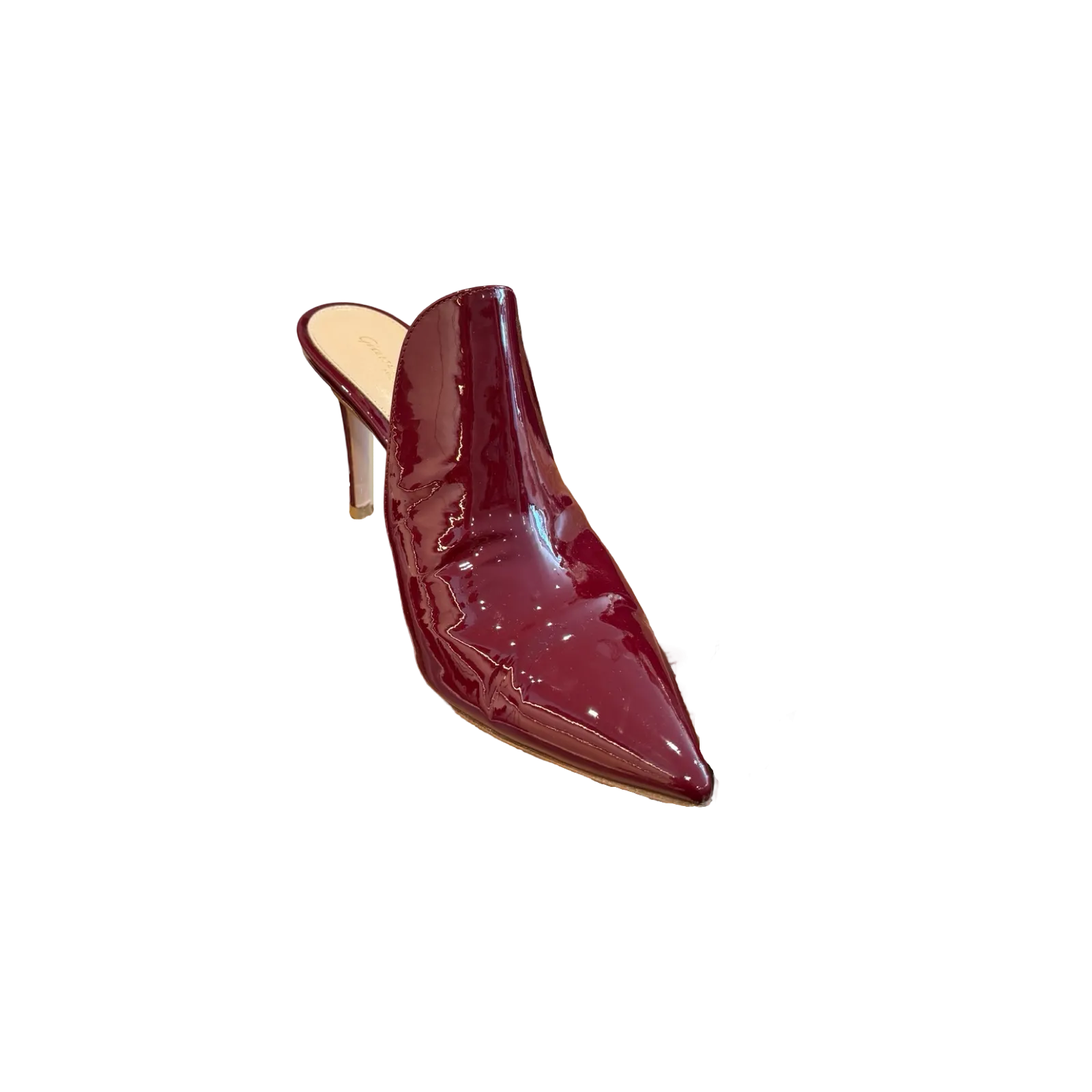 Gianvito Rossi Patent Leather Aramis Mules (Size 39)