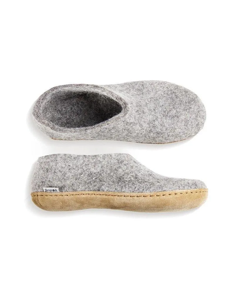 Glerups Slipper Shoes | Leather Sole