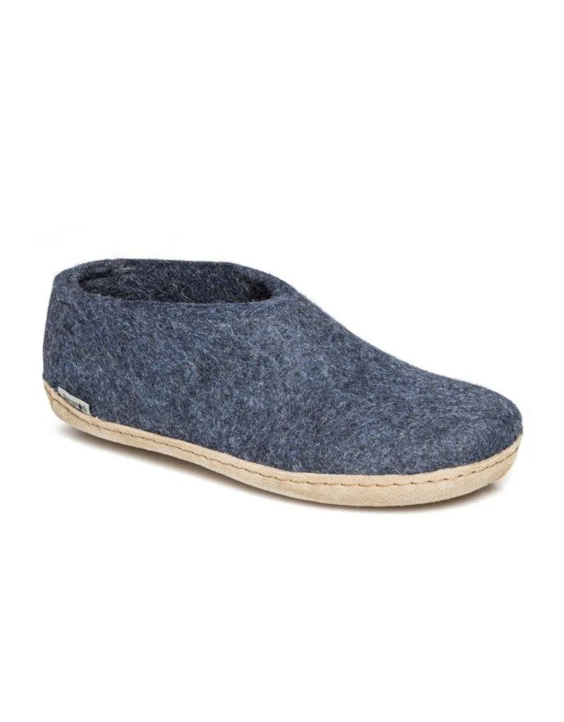 Glerups Slipper Shoes | Leather Sole