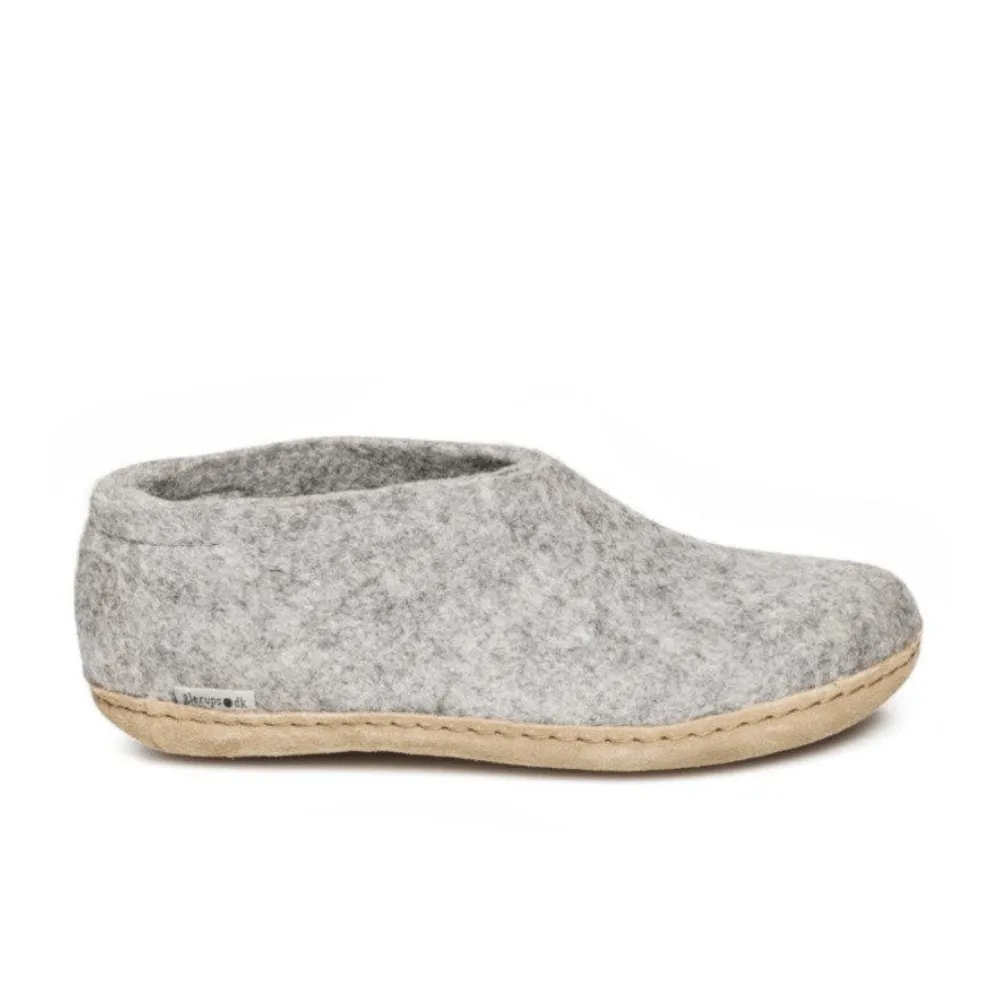 Glerups Slipper Shoes | Leather Sole