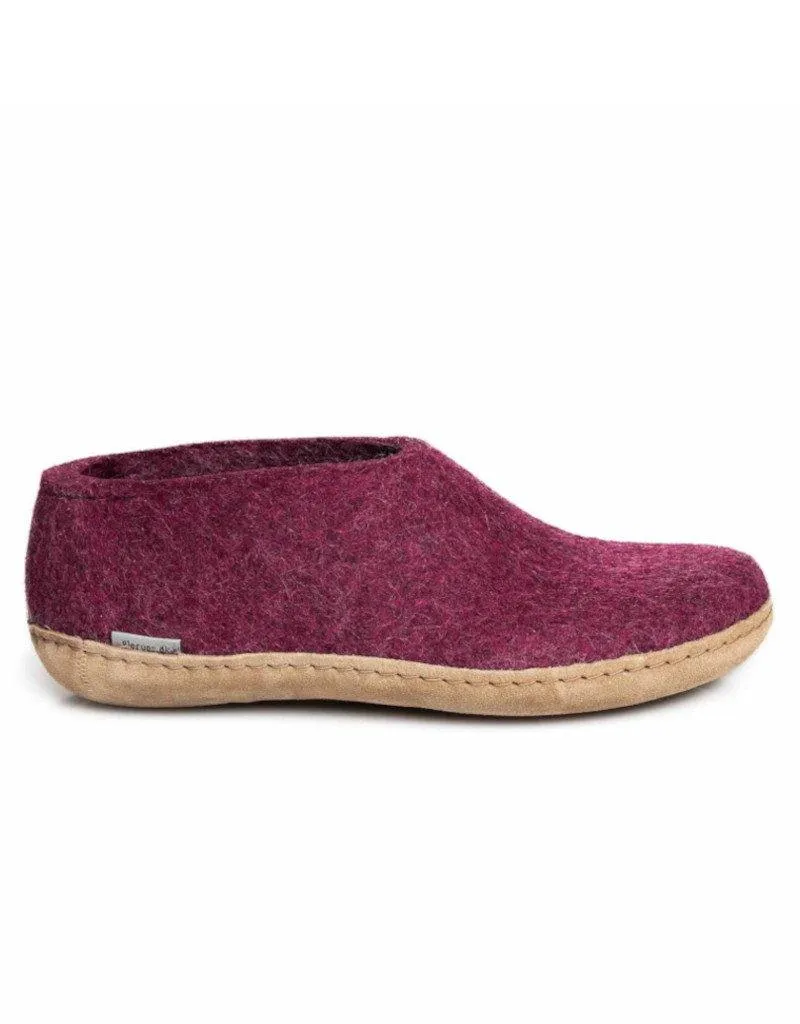 Glerups Slipper Shoes | Leather Sole
