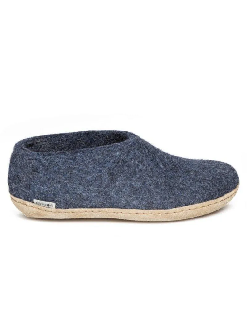 Glerups Slipper Shoes | Leather Sole
