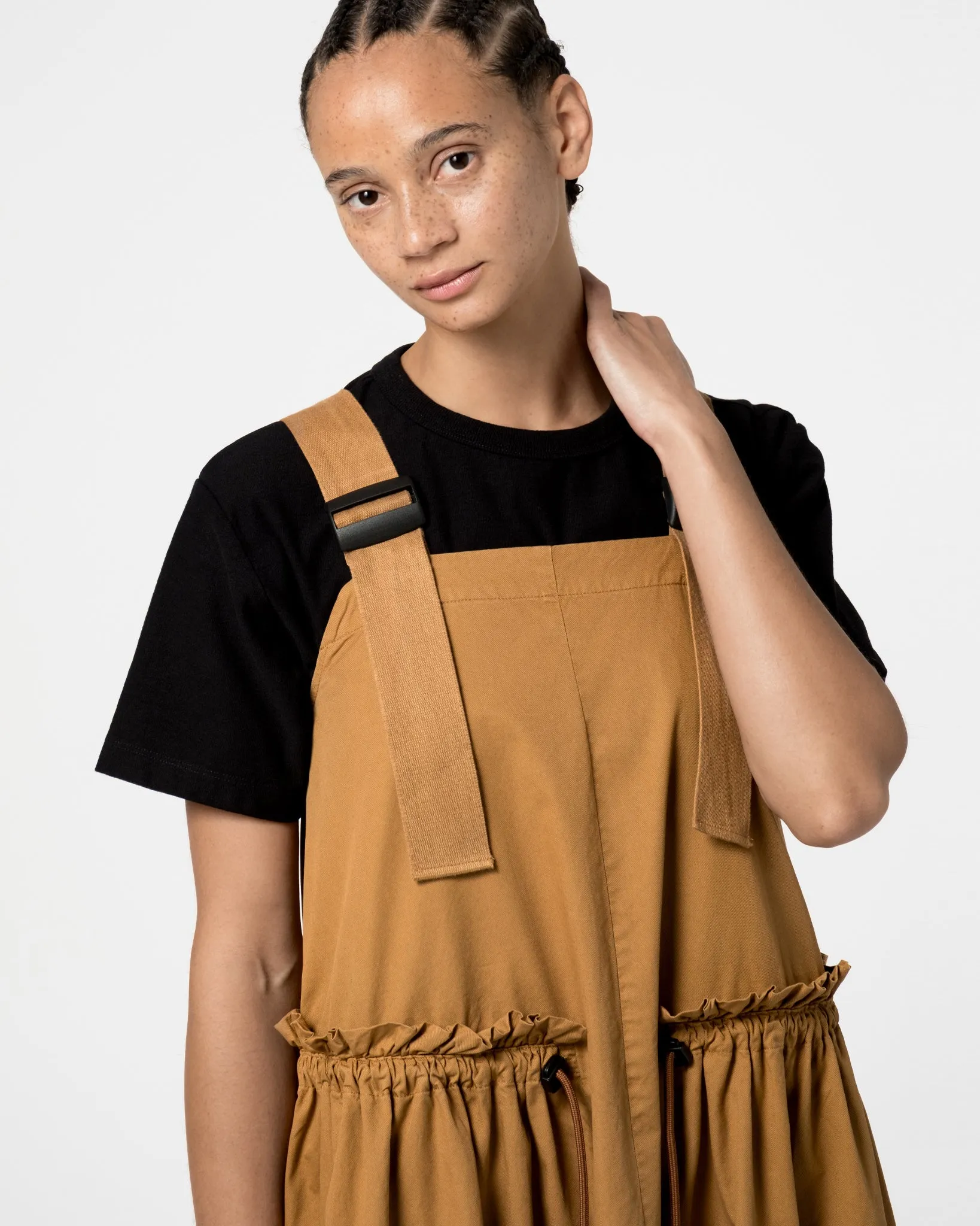 G.o.D Sun Dress Light Cotton Drill Almond
