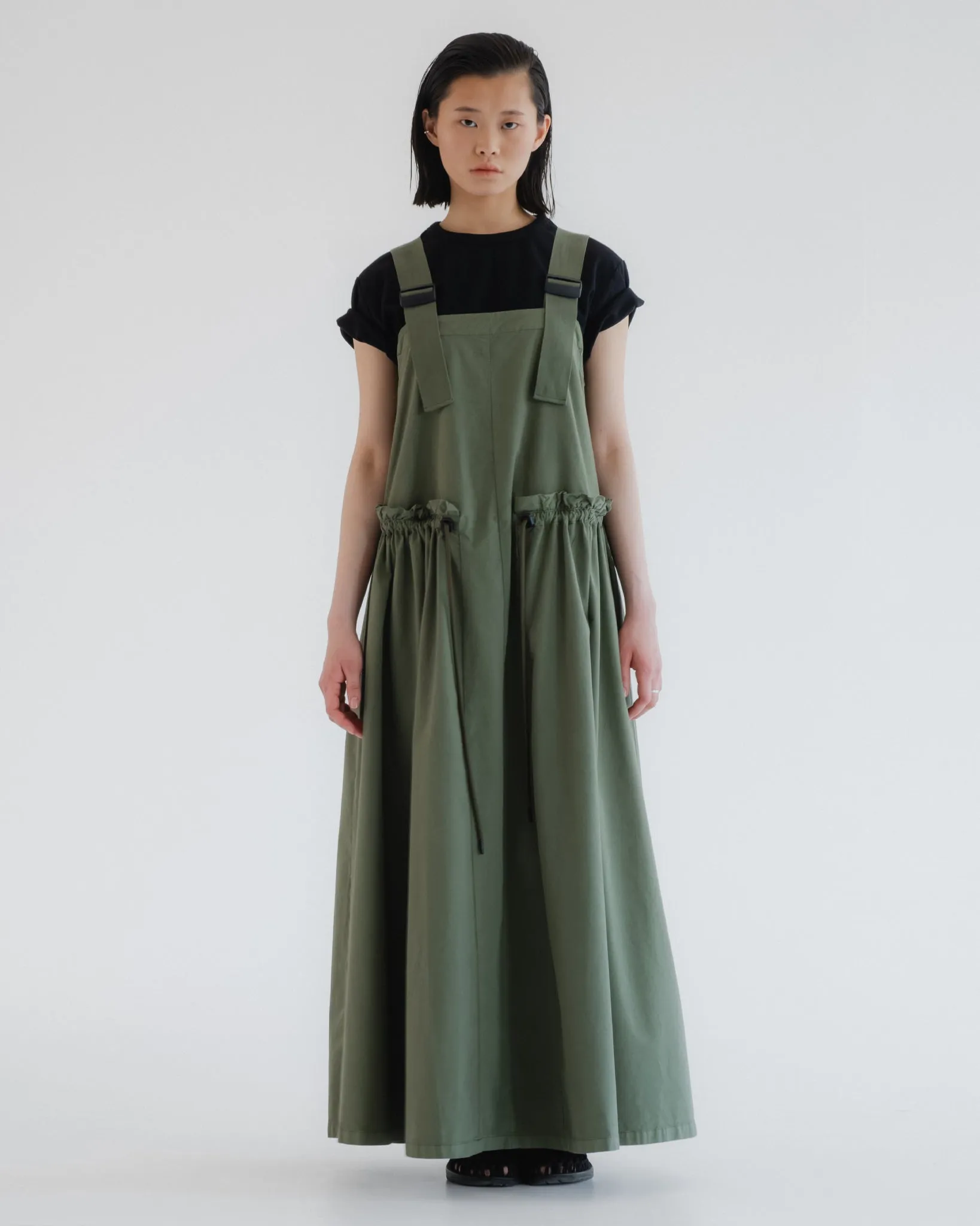 G.o.D Sun Dress Light Cotton Drill Litchen