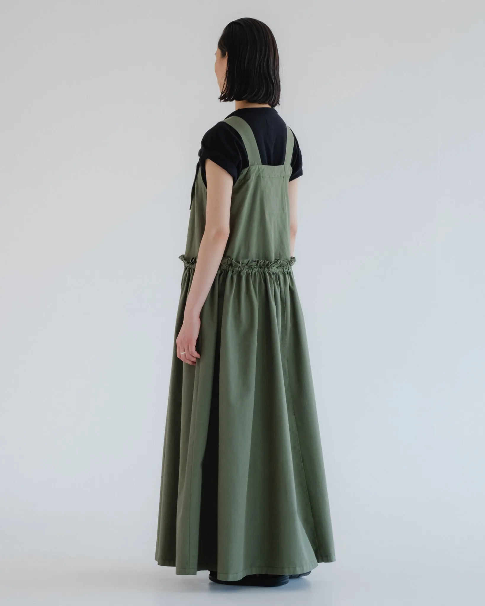 G.o.D Sun Dress Light Cotton Drill Litchen