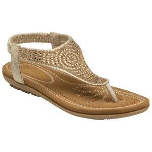 Lotus Toe-post sandal Aura GOLD ULP279