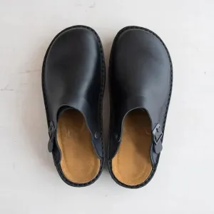 Men's Leather Slippers - Genuine Leather - Comfortable Orthotics