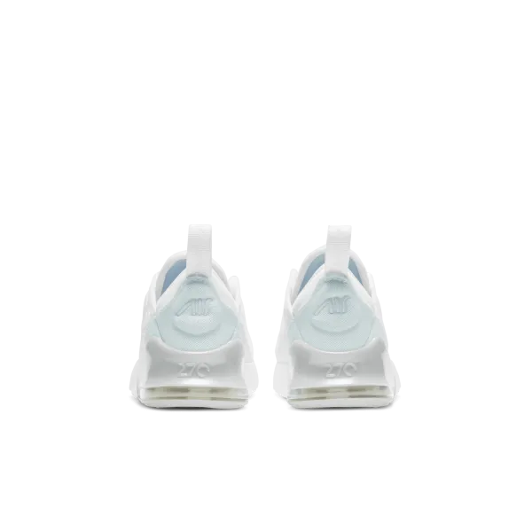 Nike - Boy - TD Air Max 270 - White/Metallic Silver