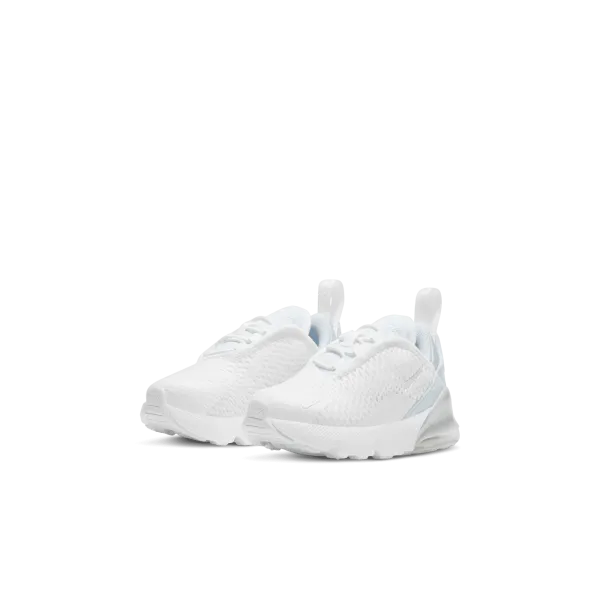 Nike - Boy - TD Air Max 270 - White/Metallic Silver