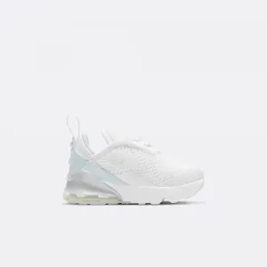 Nike - Boy - TD Air Max 270 - White/Metallic Silver