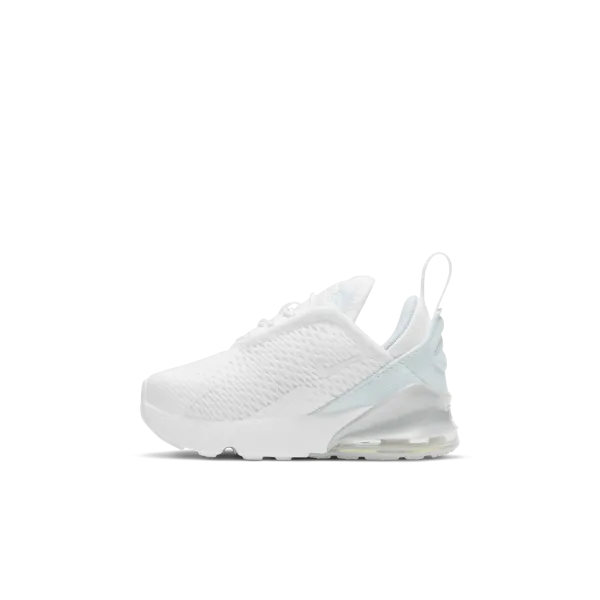 Nike - Boy - TD Air Max 270 - White/Metallic Silver