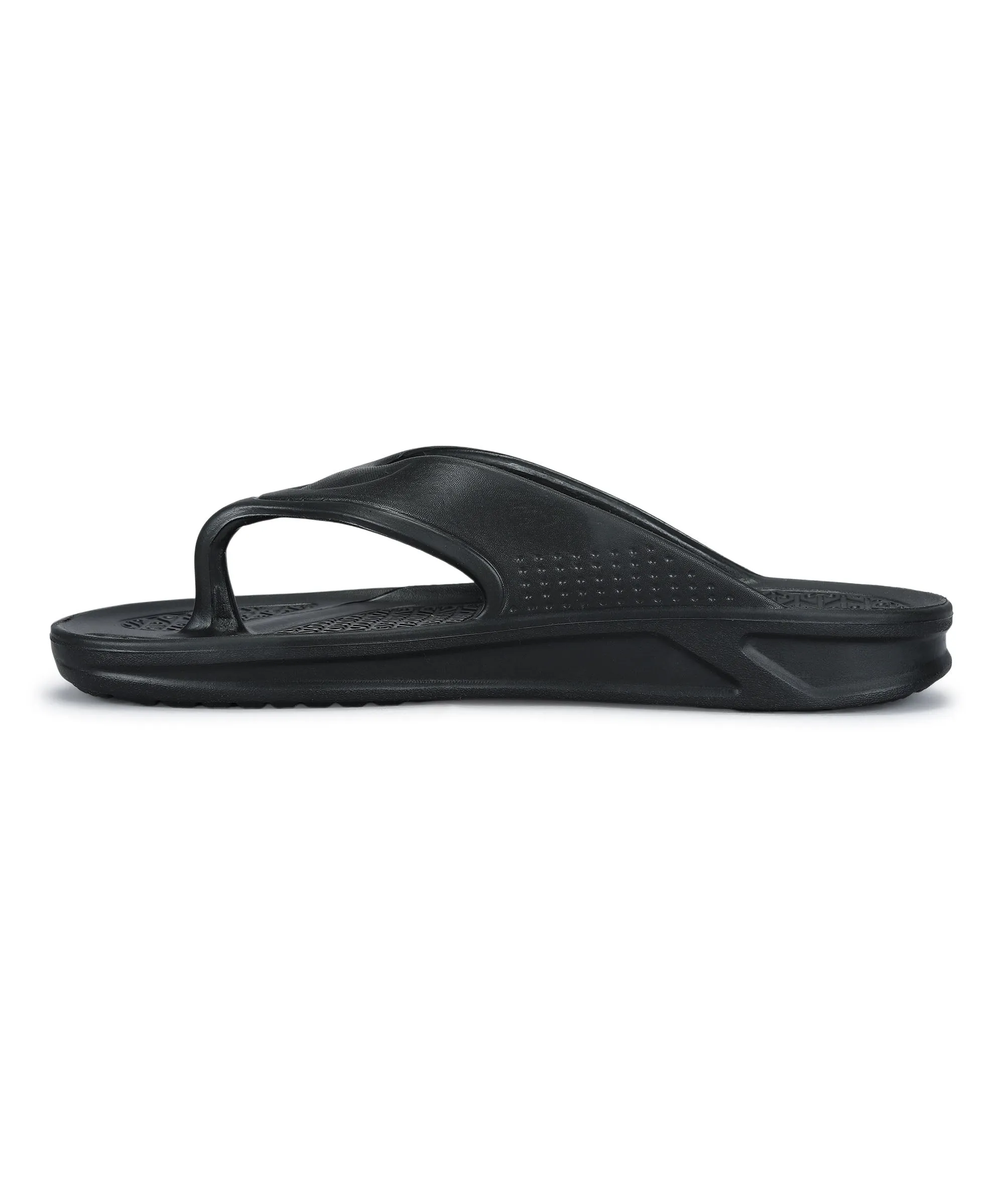 Paragon Men's Black Slippers | Comfortable Everyday Use Slippers