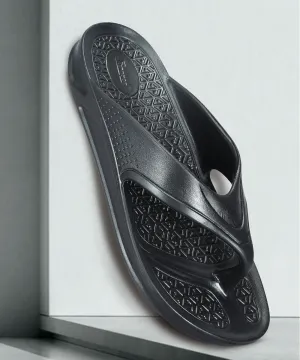 Paragon Men's Black Slippers | Comfortable Everyday Use Slippers