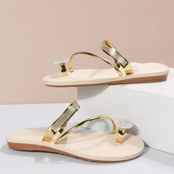 Purpdrank - Green Fashion Casual Patchwork Rhinestone Round Comfortable Shoes