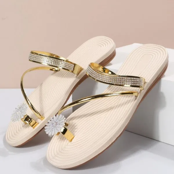 Purpdrank - Green Fashion Casual Patchwork Rhinestone Round Comfortable Shoes