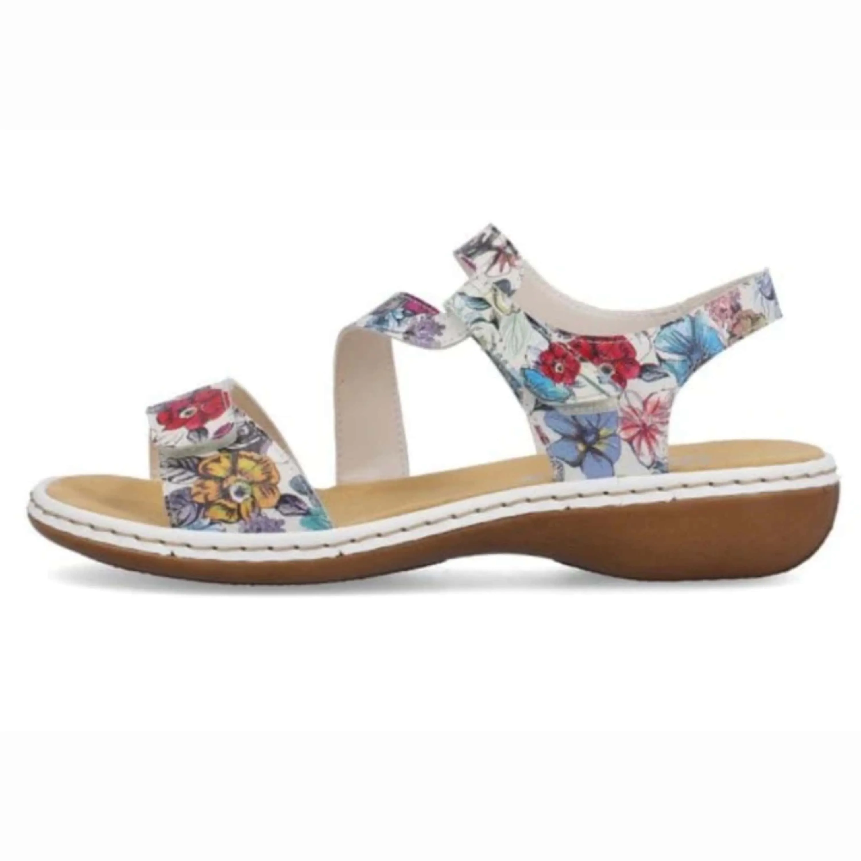 Rieker Patterned Sandal in White