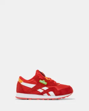 Sesame Street Classic Leather Nylon Red/White/Orange