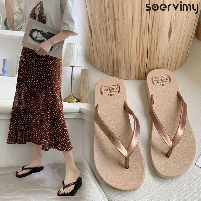 Simple Solid Color Comfortable Fancy Slippers FS-125